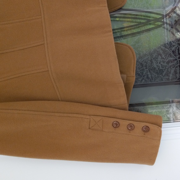 Jessica Wool Cashmere blend Tan Blazer Size 14P Lined, Faux Pockets Excel. Cond. - Picture 7 of 11